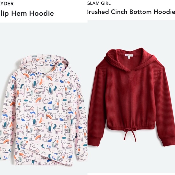 Other - Girls Hooded lot of two Sweatshirts Size S